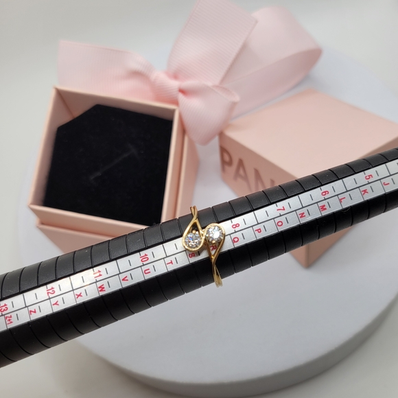 Pandora Infinite 14k Gold Double Lab-grown Diamond Ring0.50 ct TW, 14k gold - Picture 7 of 9